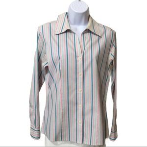 Westbound NON-IRON Shirt Sz 8 V-Neck Button Down